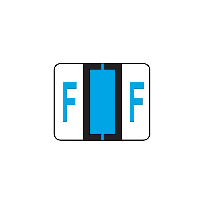 Medical Arts Press TAB Products Compatible Alpha Binder Sheet Style Labels, Letter F, 280/Pack (39940) image 1