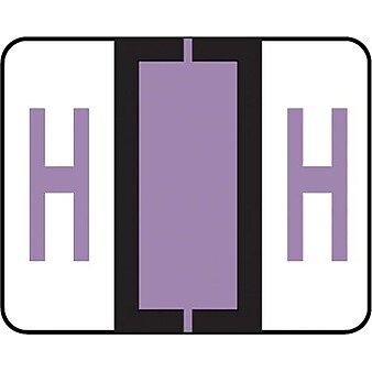 Medical Arts Press TAB Products Compatible Alpha Binder Sheet Style Labels, Letter H, 280/Pack (39942)