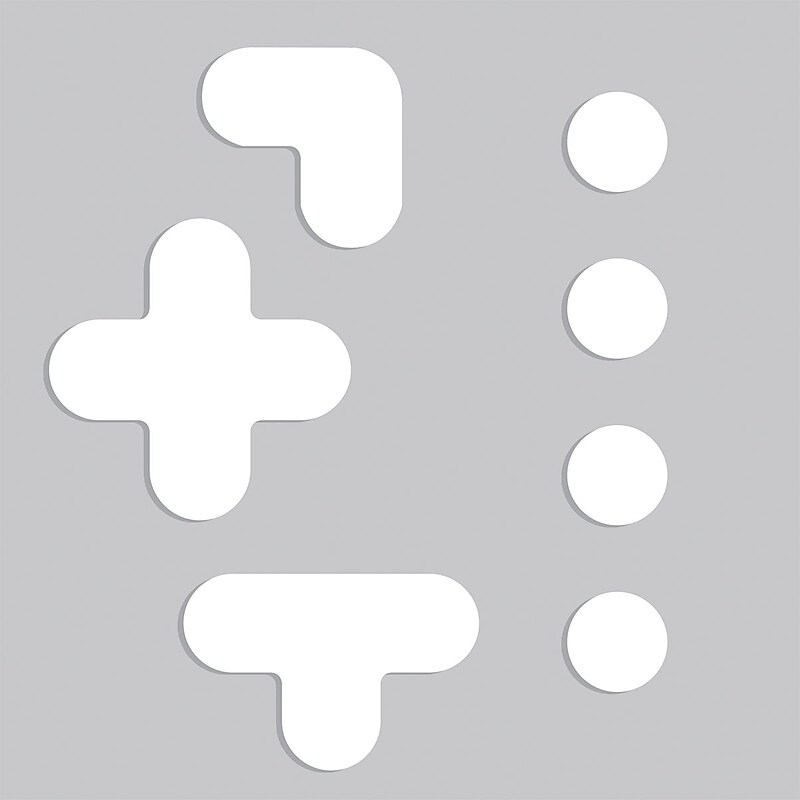 Accuform Floor Marking Stencil, SHAPES, 24" x 24", Plastic (PMS248) image 1