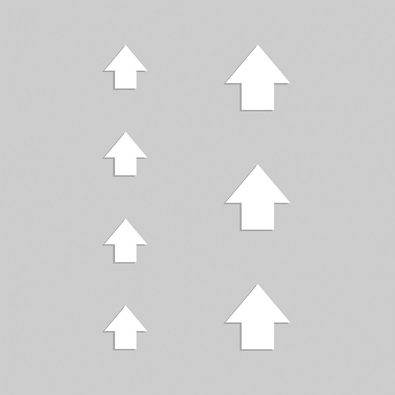 Accuform Floor Marking Stencil, ARROWS, 24" x 24", Plastic (PMS217) image 1