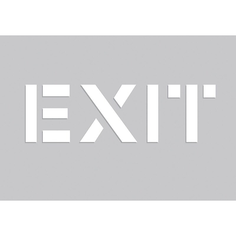 Accuform Floor Marking Stencil, EXIT, 14" x 20", Plastic (PMS252) image 1