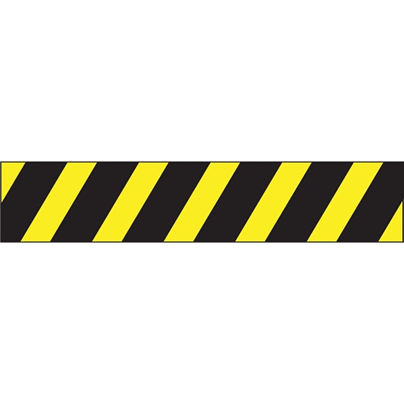 Accuform Plastic Barricade/Perimeter Tape, (BLACK/YELLOW STRIPES), 3" x 1000-ft (MPT142) image 1