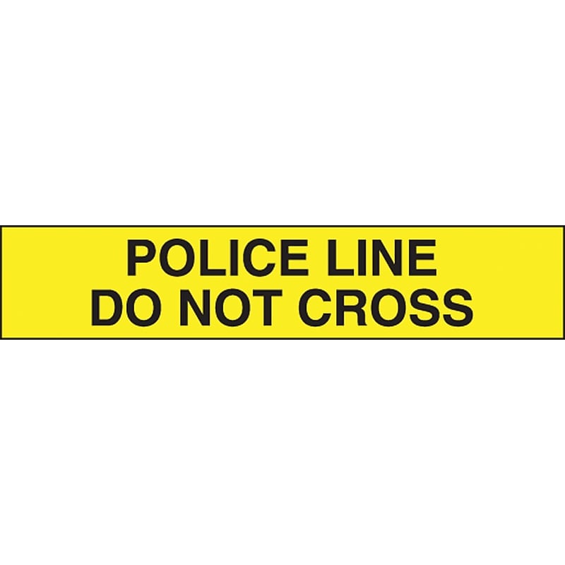 Accuform Plastic Barricade/Perimeter Tape, POLICE LINE DO NOT CROSS, 3" x 1000-ft (MPT139) image 1