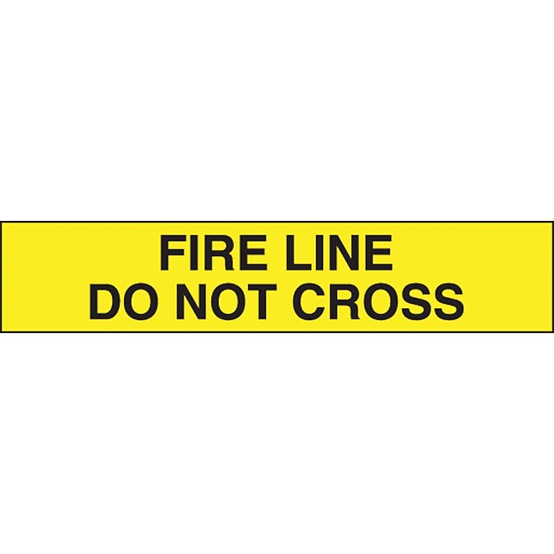 Accuform Plastic Barricade/Perimeter Tape, FIRE LINE DO NOT CROSS, 3" x 1000-ft (MPT137) image 1