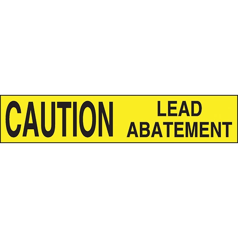 Accuform Plastic Barricade/Perimeter Tape, CAUTION LEAD ABATEMENT, 3" x 1000-ft (MPT48) image 1