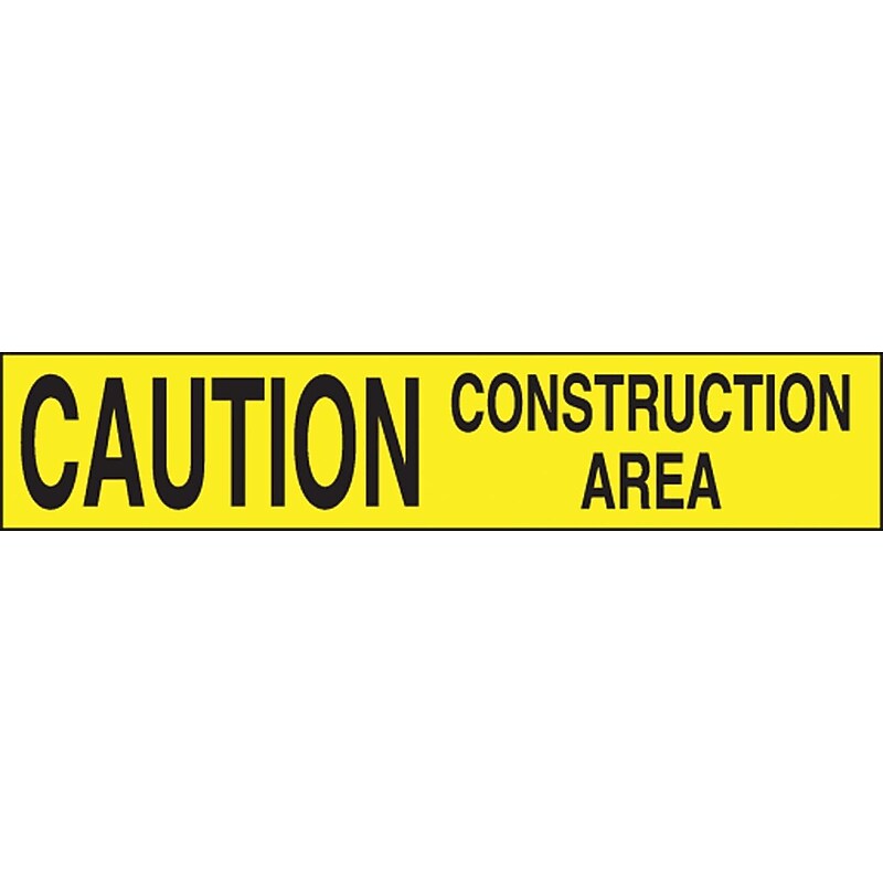 Accuform Plastic Barricade/Perimeter Tape, CAUTION CONSTRUCTION AREA, 3" x 1000-ft (MPT149) image 1