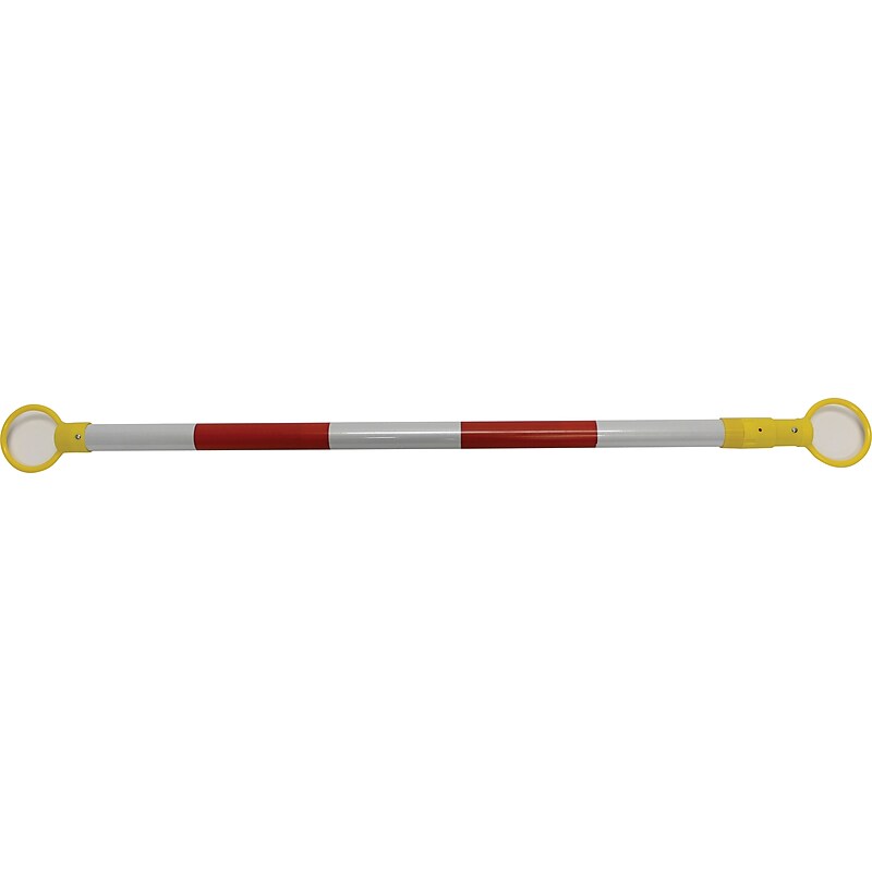 Accuform Collapsible 6.5" Reflective Plastic Traffic Cone Bar, Orange/White (FBC604) image 1