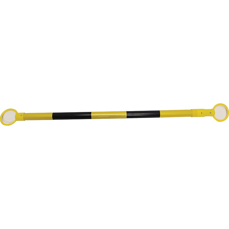 Accuform Collapsible 6.5" Reflective Plastic Traffic Cone Bar, Black/Yellow (FBC602) image 1