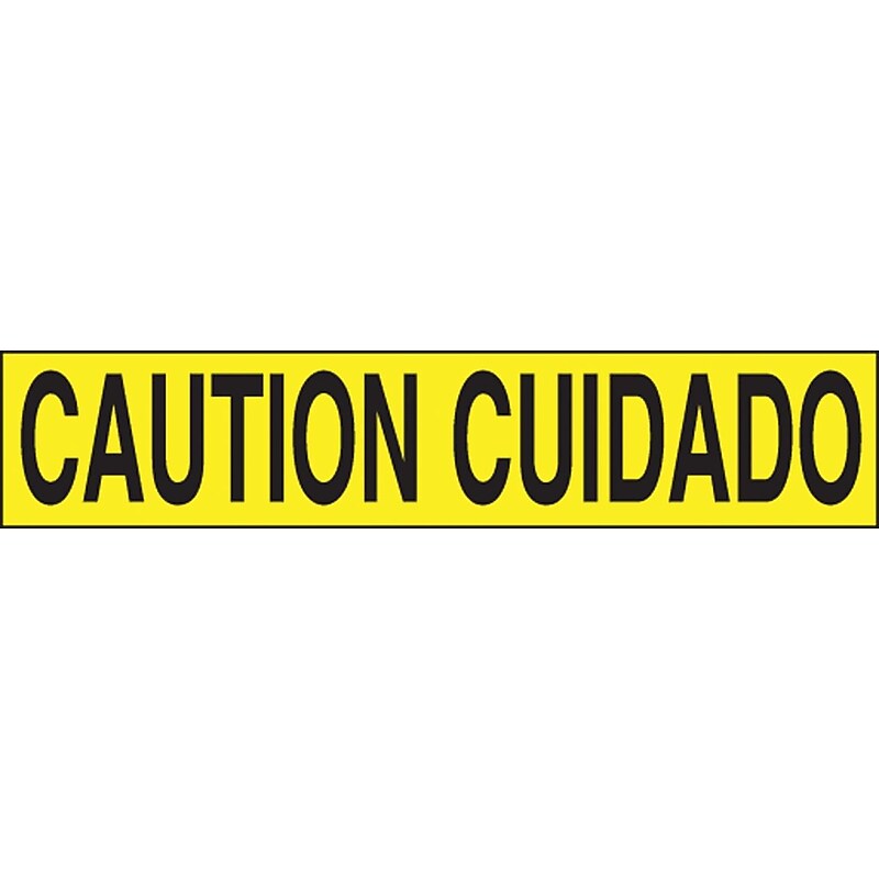 Accuform Plastic Barricade/Perimeter Tape, CAUTION CUIDADO, 3" x 1000-ft (MPT123) image 1