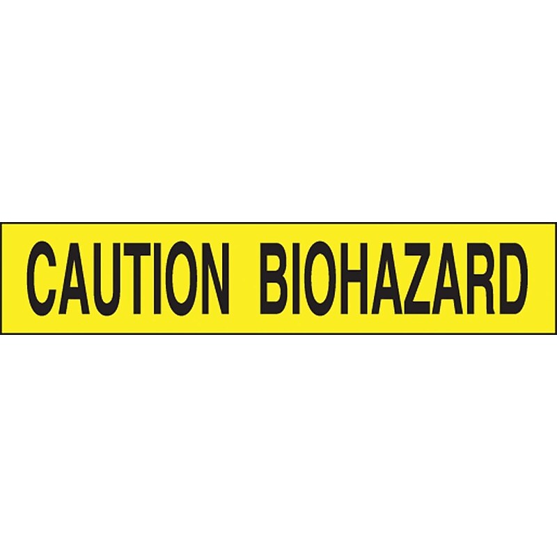Accuform Plastic Barricade/Perimeter Tape, CAUTION BIOHAZARD, 3" x 1000-ft (MPT121) image 1