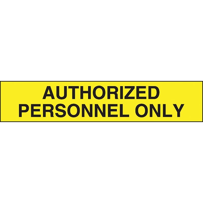 Accuform Plastic Barricade/Perimeter Tape, AUTHORIZED PERSONNEL ONLY, 3" x 1000-ft (MPT74) image 1