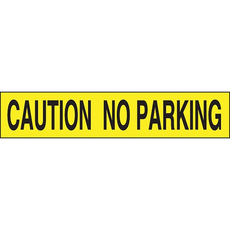 Accuform Plastic Barricade/Perimeter Tape, CAUTION NO PARKING, 3" x 1000-ft (MPT44) image 1