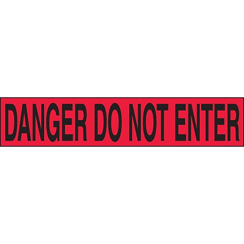 Accuform Plastic Barricade/Perimeter Tape, DANGER DO NOT ENTER, 3" x 1000' (MPT11) image 1