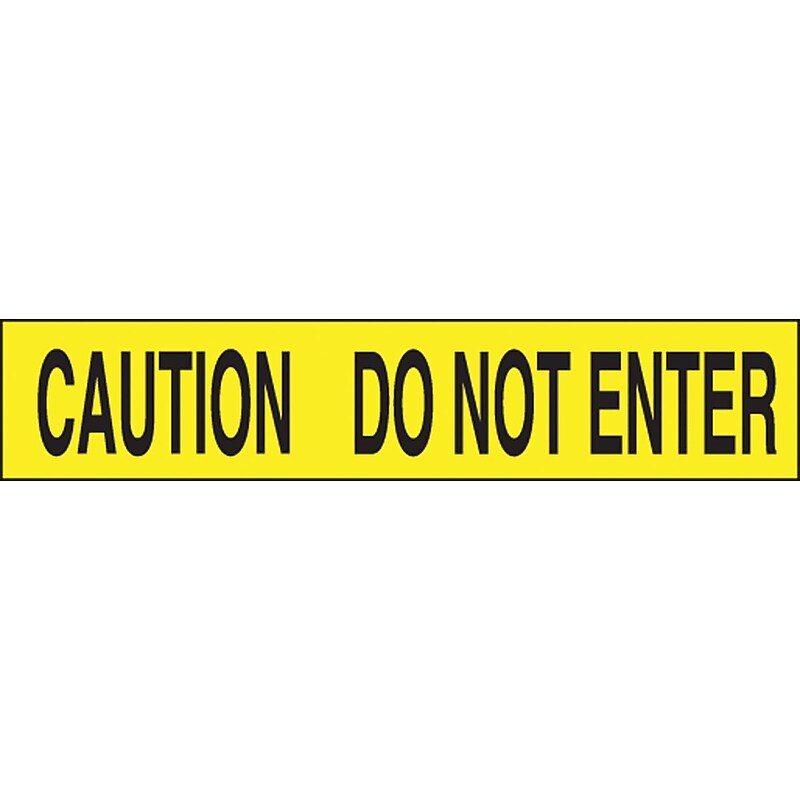 Accuform Plastic Barricade/Perimeter Tape, CAUTION DO NOT ENTER, 3" x 1000' (MPT31) image 1