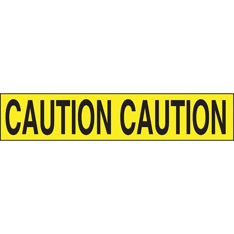 Accuform Plastic Barricade/Perimeter Tape, CAUTION, 3" x 1000' (MPT00) image 1