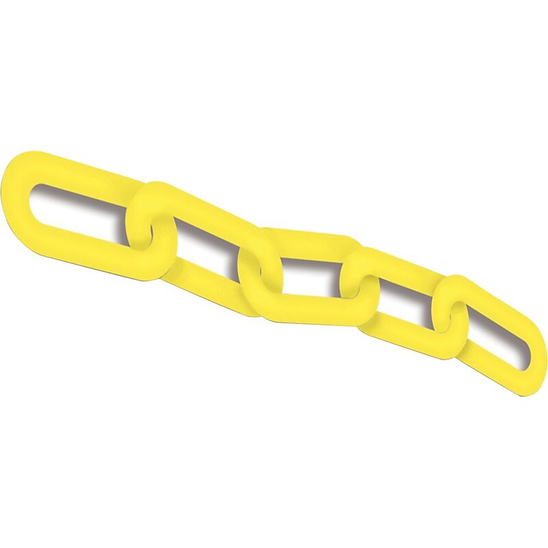 Accuform Plastic Chain for Use with BLOCKADE Stanchion Posts, 100', Yellow (PRC211YL) image 1