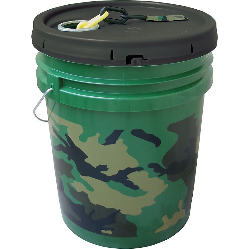 Accuform Bucket of Chain, 5-Gallon Bucket with 100-ft of Yellow Plastic Chain (PRC210YL) image 1
