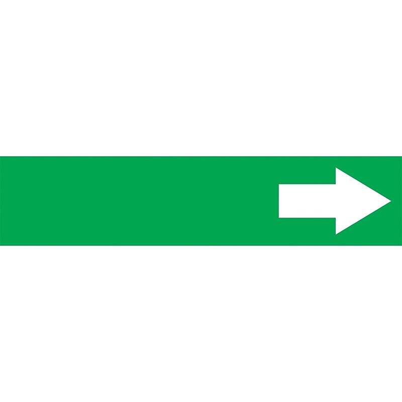 Accuform Snap Tite Pipe Marker, (ARROW-SHORT), 3/4" to 1-1/4", White/Green (RPK767STA) image 1