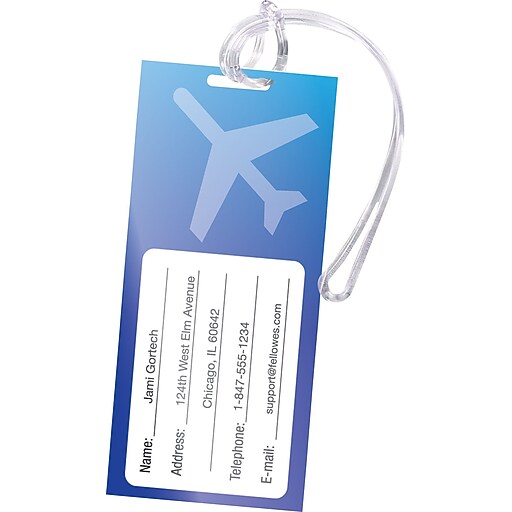 Fellowes Laminating Pouches Luggage Tag Size SelfAdhesive, 5 mil, 5