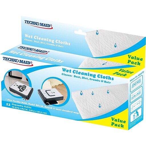 Shop Staples for Techko Maid Wet cleaning cloths, 10.375x8 Inches
