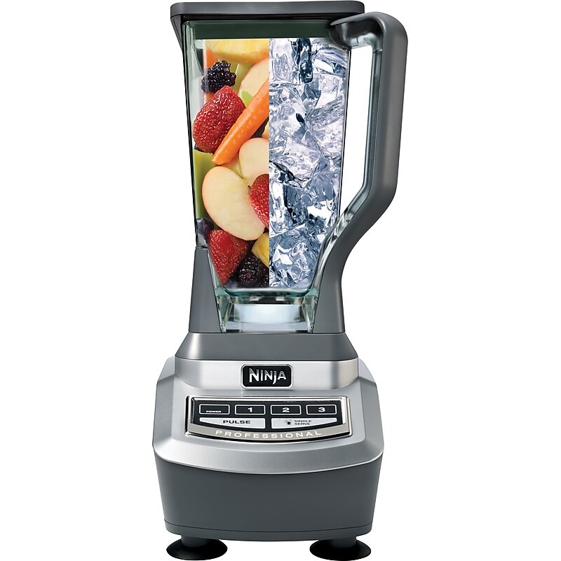 Ninja BL740 Blender with Single Serve Cup Silver (BL740) image 1