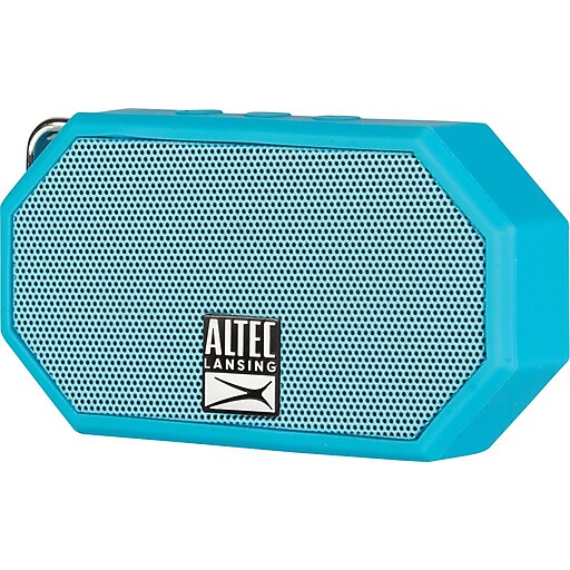 Altec Lansing Mini H20 Speaker Rugged Bluetooth Speaker, Blue Staples