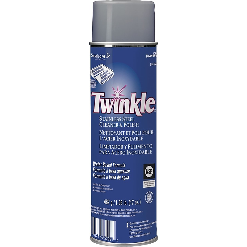 Twinkle Stainless Steel Cleaner & Polish Degreaser, 17 oz.,12/Carton (991224) image 1