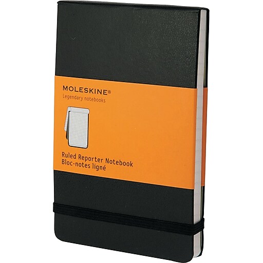 Reporter Notebook, Ruled, 5 1/2 X 3 1/2, Black Cover, 192 Sheets at Staples