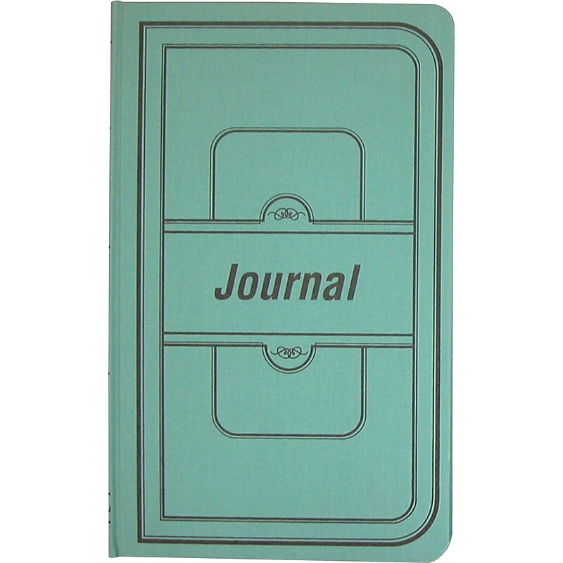 National Canvas Tuff Series Accounting Journal, 12.13" x 7.63", Green, 250 Sheets/Book (A66500J) image 1