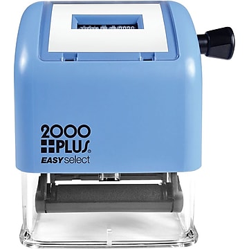2000 PLUS® Easy Select Self-Inking Dater, 1" x 5/32" Impression, Black Ink (011091)