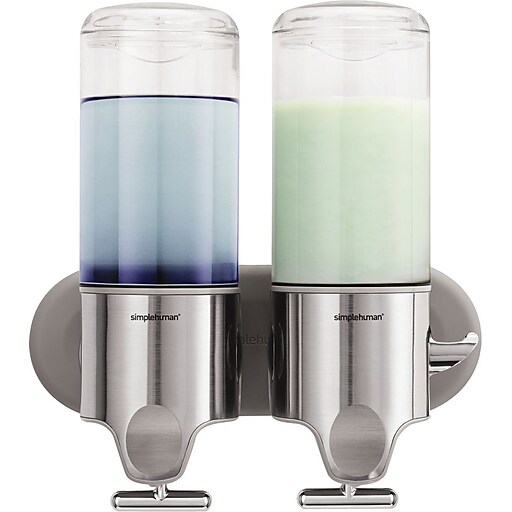 simplehuman Universal Wall Mounted Hand Soap Dispenser, Silver (BT1028