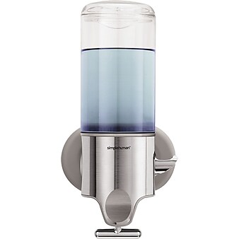 simplehuman® Wall-Mounted Single Pump Soap Dispenser, Silver (BT1034)