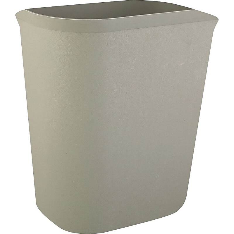 Rubbermaid® Fire-Resistant Wastebaskets, Gray, 14 Qt. image 1