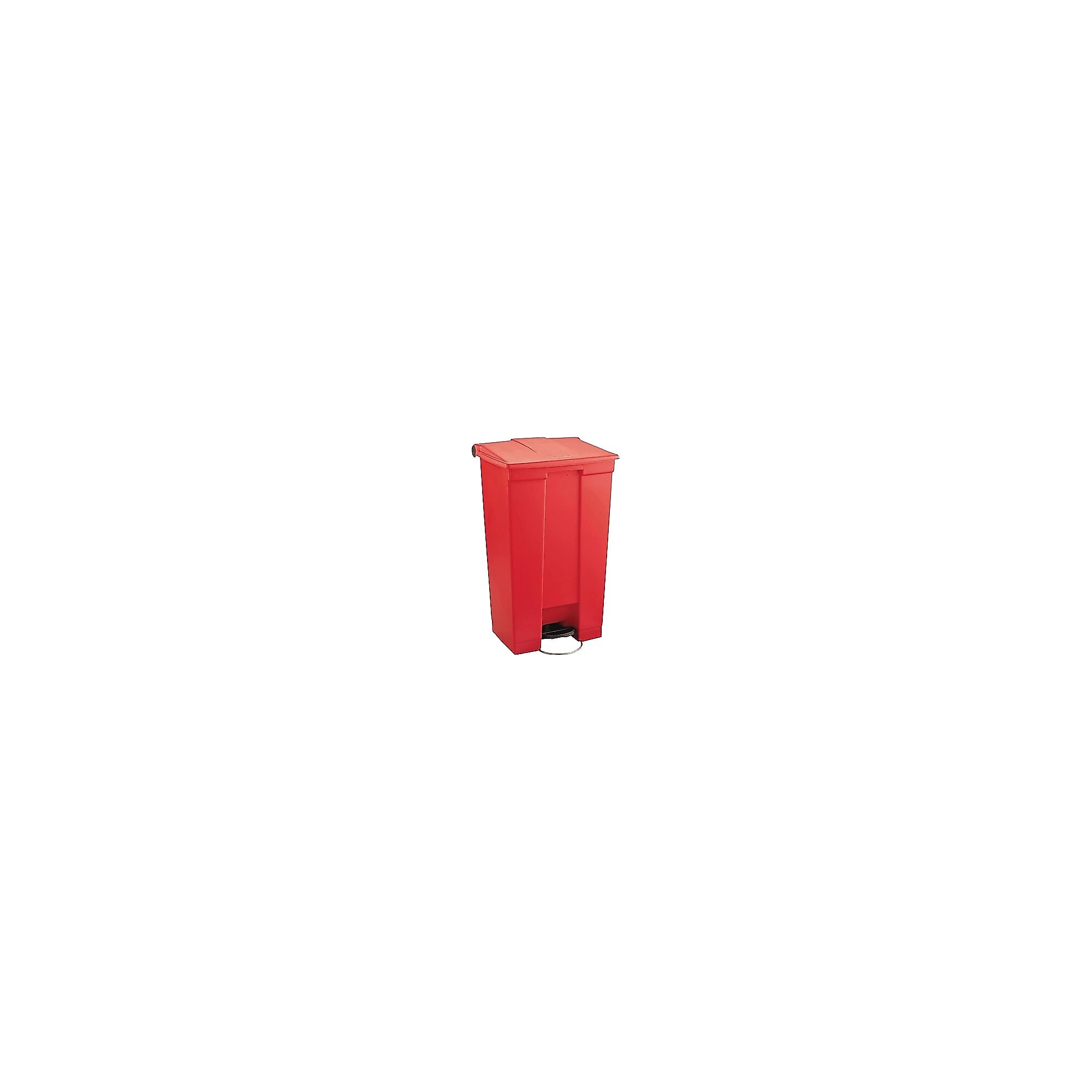 Rubbermaid Polyethylene Step Trash Can, Red, 23 gal. (FG614600RED) Sansujyuku sansujyuku.com