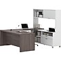 Bestar Pro-Linea 71" U-Desk with Hutch, White/Bark Grey (120880-47)~#|#~s0968729_sc7