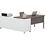 Bestar Pro-Linea 71"W L-Desk, White & Bark Grey (120883-47)~#|#~s0968749_sc7