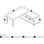 Bestar Pro-Linea 71"W L-Desk, White & Bark Grey (120883-47)~#|#~s0968750_sc7