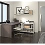 Bestar Pro-Linea 71"W L-Desk, White & Bark Grey (120885-47)~#|#~s0968799_sc7