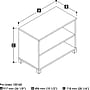 Bestar® Pro-Linea 28"H Laminate 2-Shelf Bookcase, White (120160-1117)~#|#~s0968816_sc7