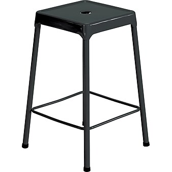 Safco Steel Counter Stool without Back, Black (6605BL)