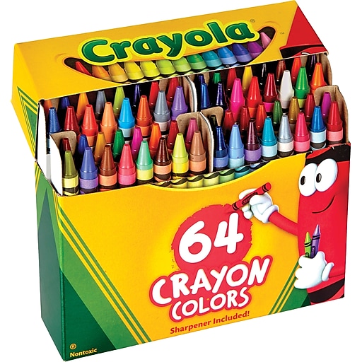 Crayola Non-Toxic Washable Crayon, 5/16 X 3-5/8 In, Assorted Color, Pack Of  24
