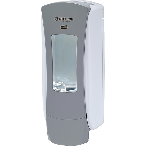 Brighton Professional™ADX12 Foam Soap Dispenser, White/Gray Staples