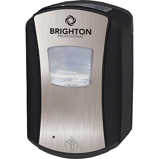 black and chrome soap dispenser