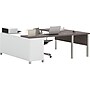 Bestar Pro-Linea U-Desk, White/Bark Grey (120881-47)~#|#~s0970310_sc7