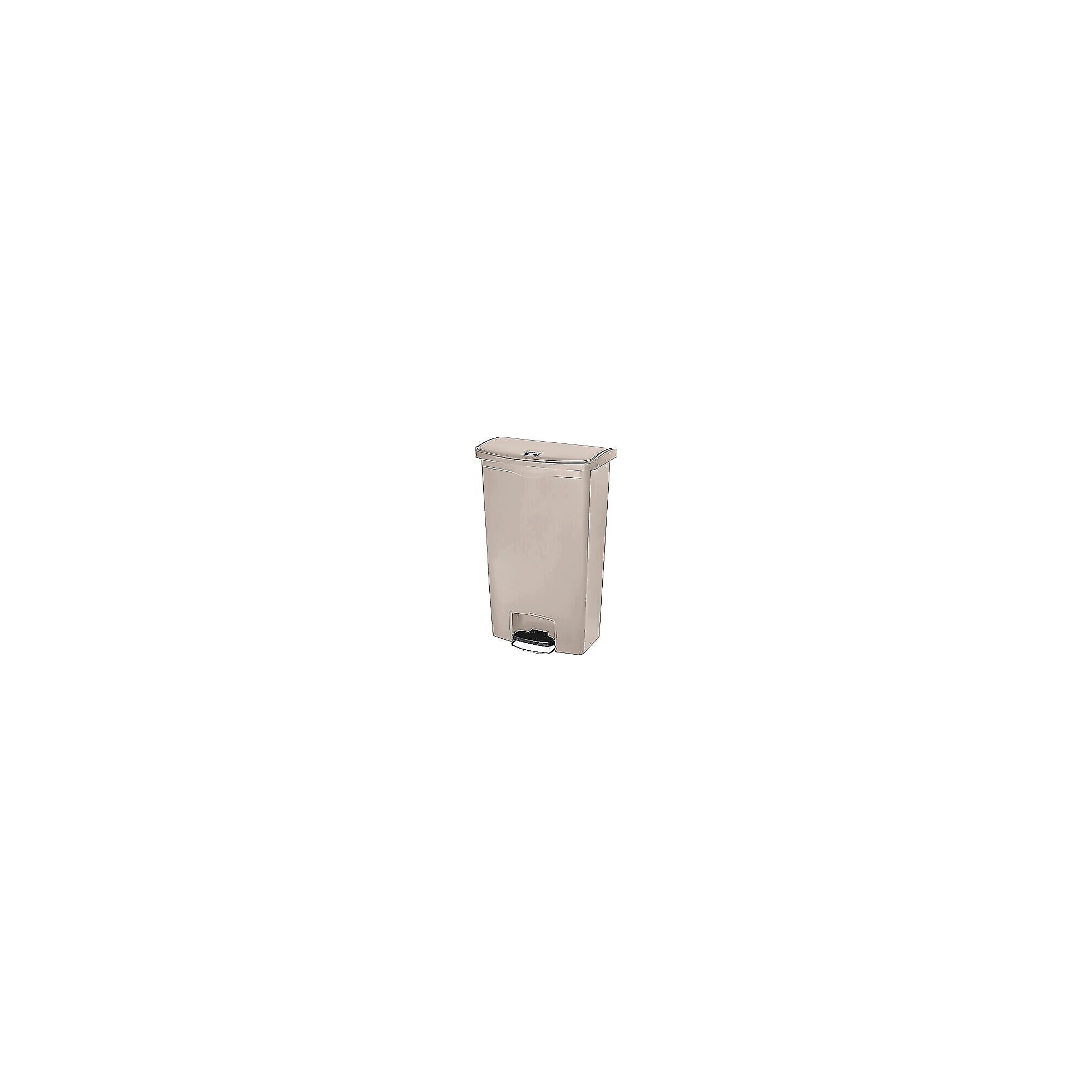 Rubbermaid Slim Jim Resin Front Step-On Trash Can, 18 Gallons, Beige (1883460) Sansujyuku sansujyuku.com