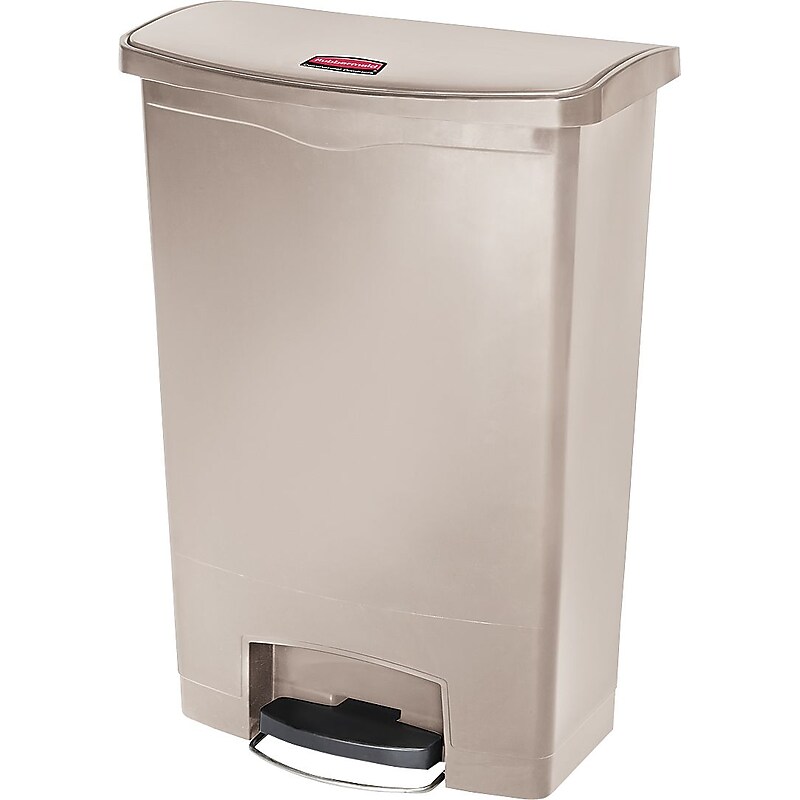 Rubbermaid Slim Jim Resin Front Step-On Trash Can, 24 Gallons (1883552) image 1