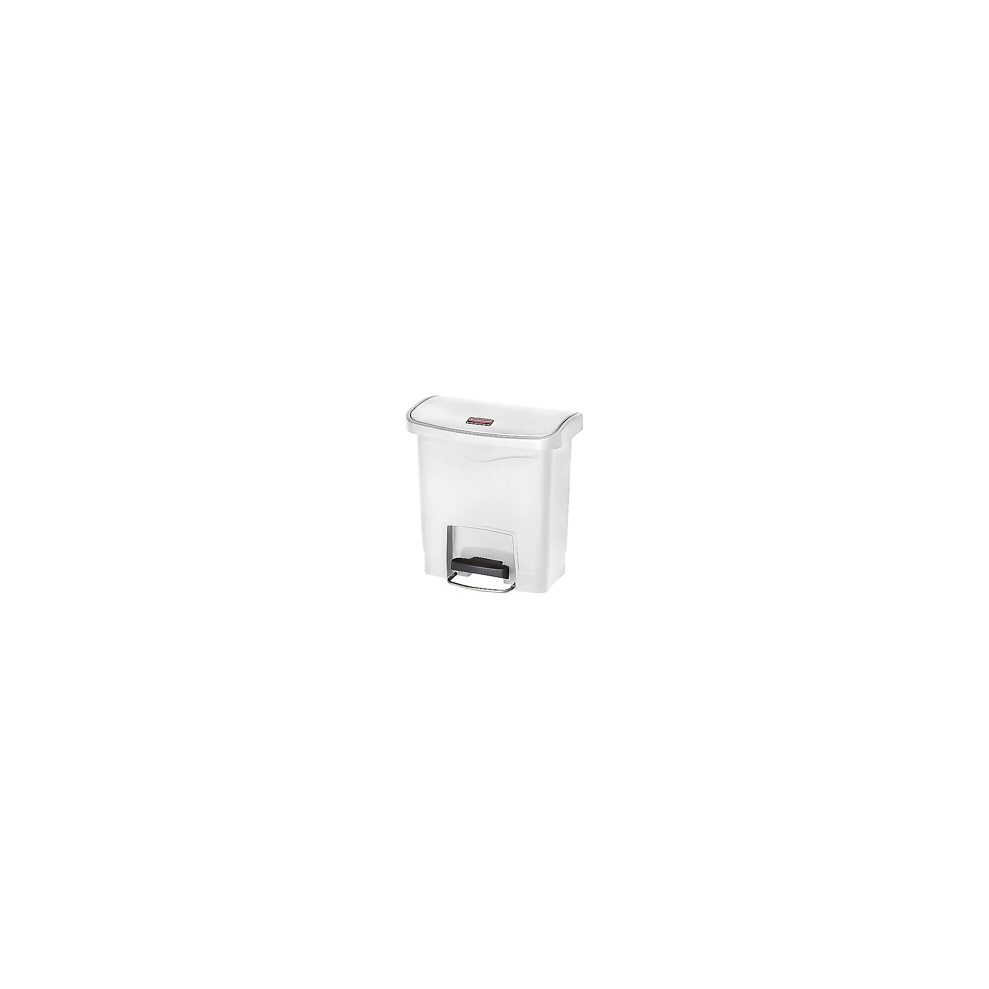 Rubbermaid Slim Jim Plastic Step Trash Can, 4 Gallon, White (1883554) Sansujyuku sansujyuku.com