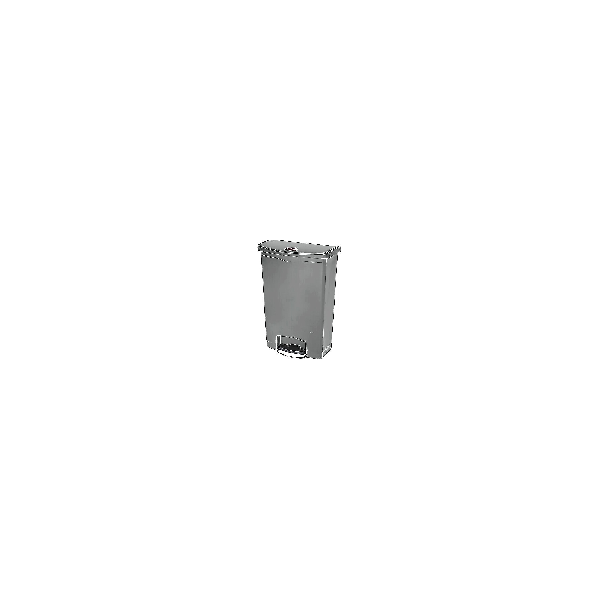 Rubbermaid Slim Jim Step-On Plastic Step Trash Can, 24 Gallon, Gray (1883606) Sansujyuku sansujyuku.com