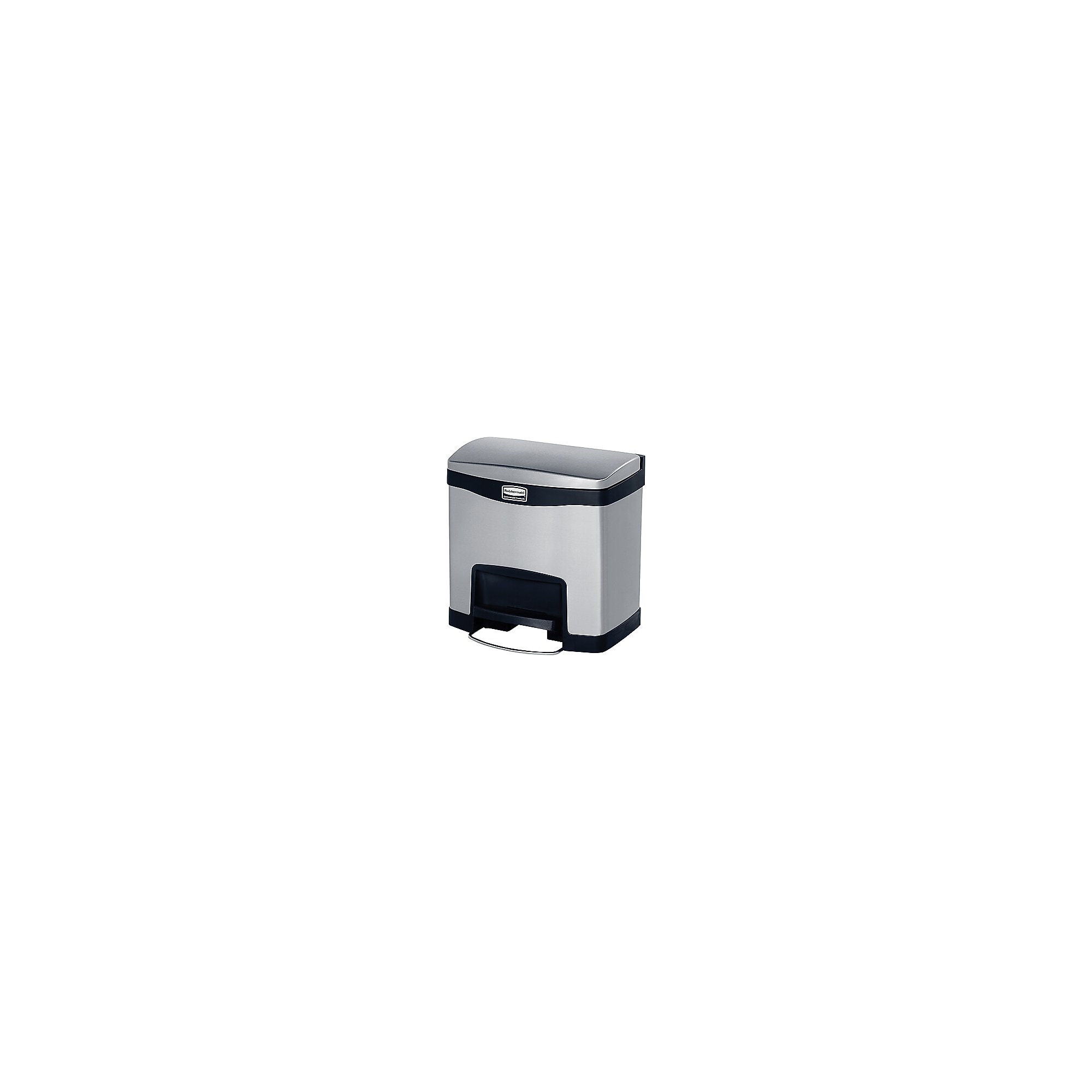 Rubbermaid Slim Jim Stainless Steel Step Trash Can, 4 Gallon, Black (1901982) Sansujyuku sansujyuku.com