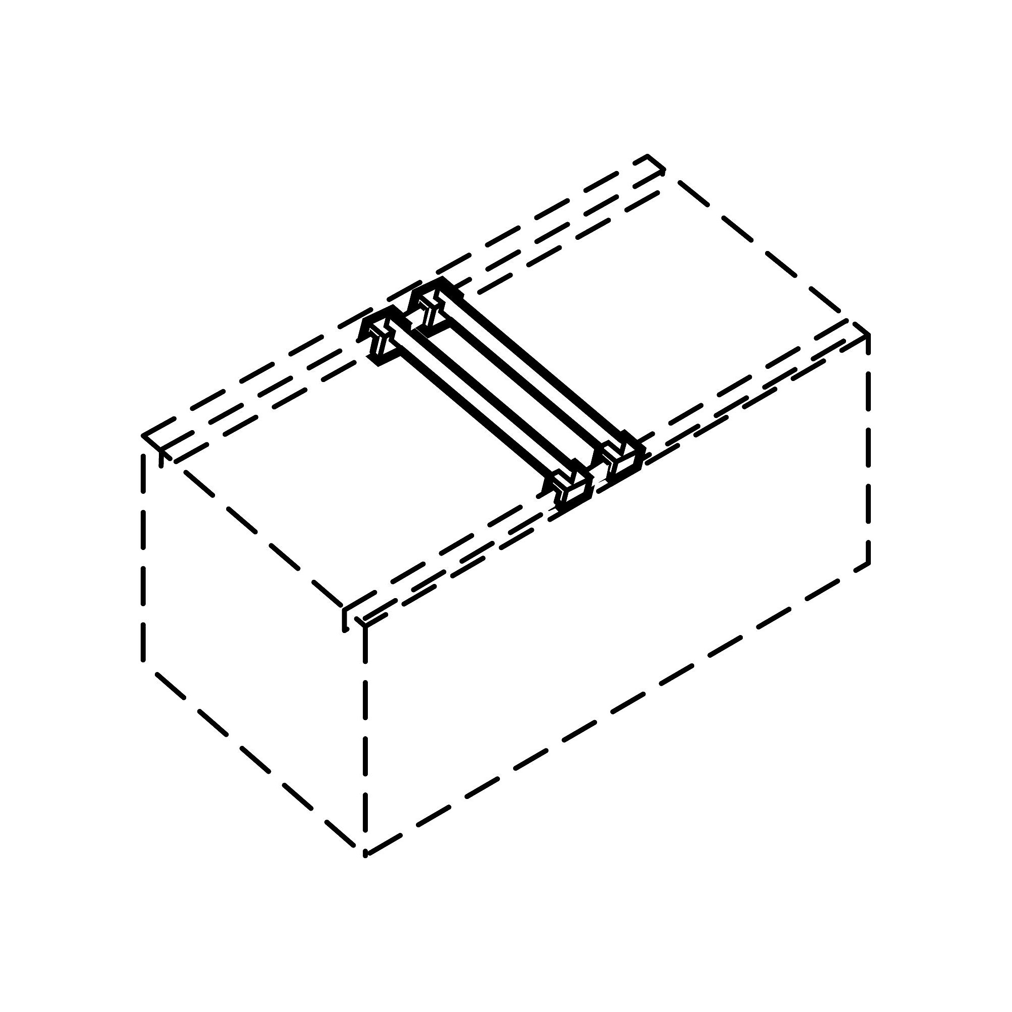 Global Front to Back Hanging Filing Bars, Gray (FBB) Sansujyuku sansujyuku.com